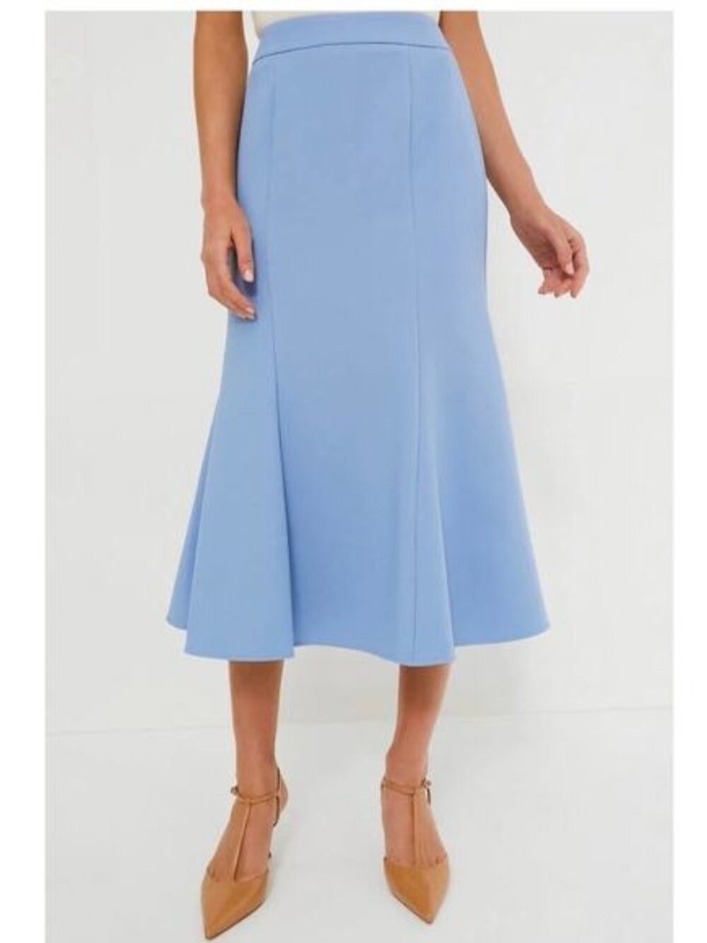 NWT Tuckernuck Cornflower Blue Iris Midi Skirt